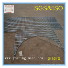 ISO spécial d&#39;approbation de grille de barre en métal simple galvanisé
